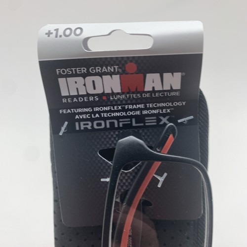 FG164 Foster Grant IRONMAN IM2000 +1,00 Herren Lesebrille SCHWARZ ROT - Bild 6 von 7