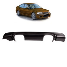 Heckdiffusor Matt Schwarz passend für BMW 3er E46 1998-2006 M-Paket 4-Rohr