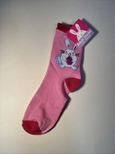 Adult Socks Bunny 1 Pair Size 9-11 New NWT