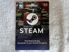 NEW Steam Gift Card Pc Prepaid Game Card - Physical Card - PRIORITY -  50.00   