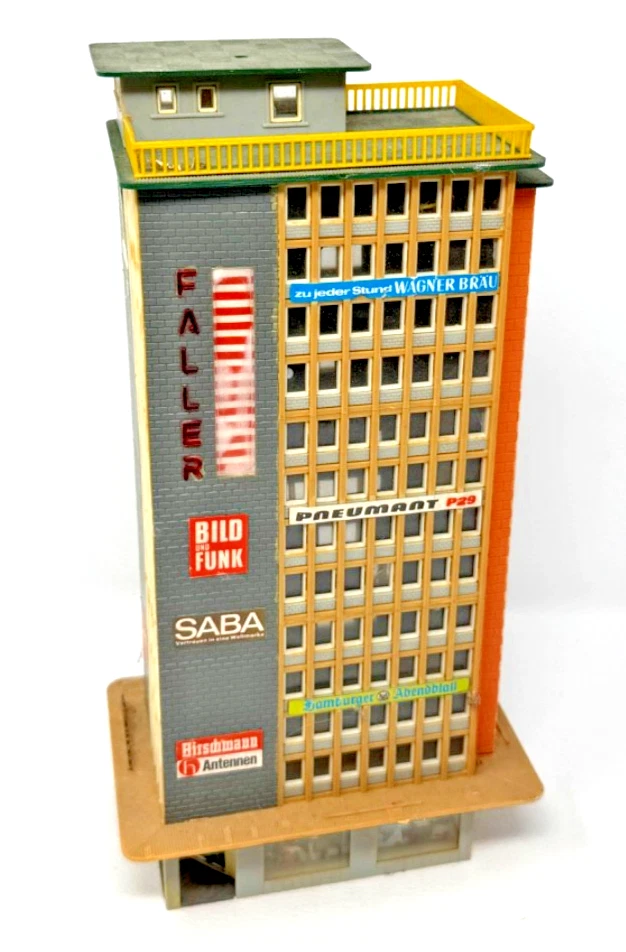 Faller B-905 Hochhaus Gebäude Räritat - ca. 15 x 10 x 28,6 cm H0 HO 1:87 - Bild 2 von 4
