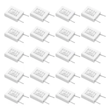 20 Pcs Ceramic Resistors, 5W 0.2 Ohm 5% Non-inductive Cement Ceramic Resistor