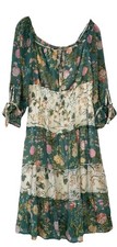 Anthropologie Figueroa & Flower Floral Tiered Women’s Dress Size Med Cottagecore