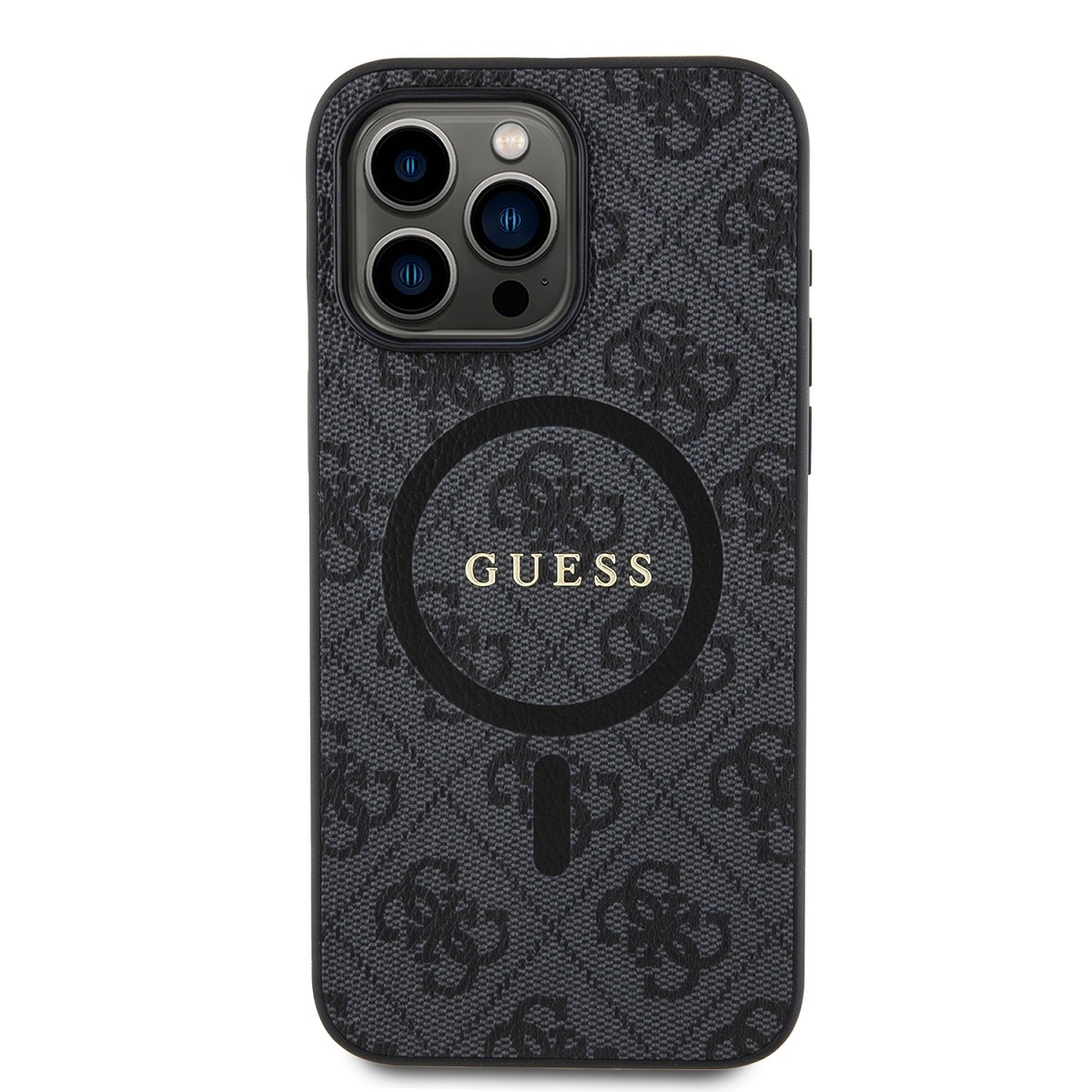 Coque Guess iPhone 15 Pro avec Imprimé 4G Marron en Polycarbonate