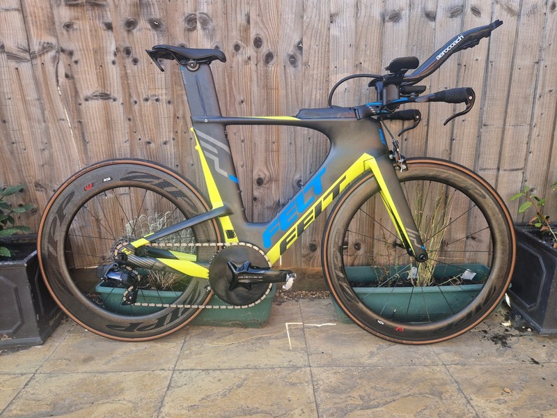 Felt IA 56cm, SRAM Force ASX / Dura Ace groupset, Zipp 404 / 808 wheels