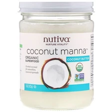Nutiva, Organic, (3 Pack) Coconut Manna, Pureed Coconut, 15 oz (425 g)