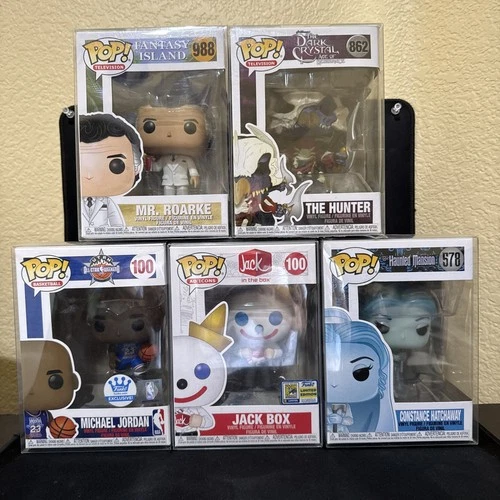 Funko Pop! Lot Jordan Jack Box Haunted Mansion Dark Crystal NBA W/soft Protector