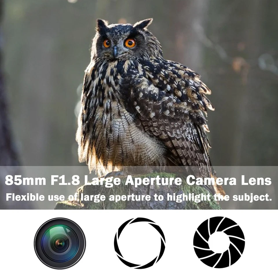 85mm Lens for Canon RF - 85mm f1.8 Portrait Lens Manual Focus(MF) for Canon EOS - Image 3 of 4