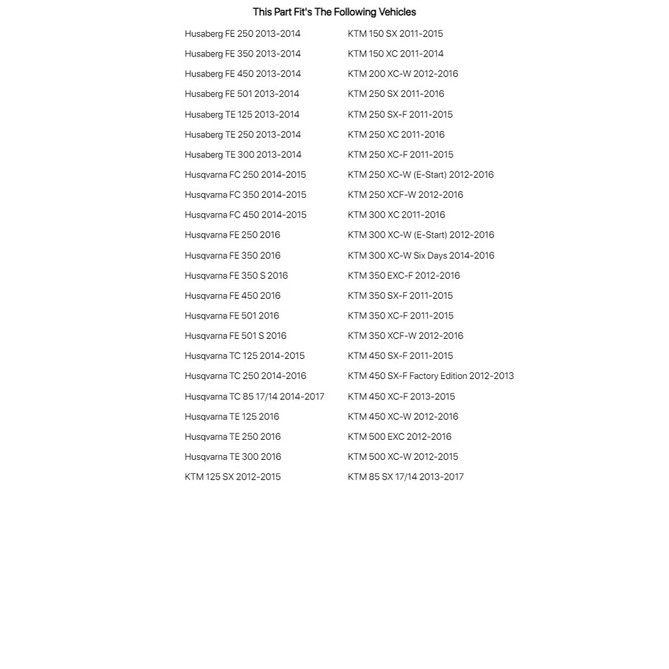 Sello profesional PC Racing para Husqvarna FC 450 2014-2015 Foto 3 de 4