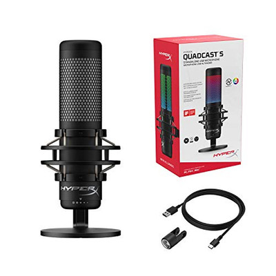 HyperX QuadCast S Standalone Microphone RGB Lighting For Streamers