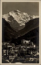 RPPC Interlaken Jungfrau Switzerland vintage postcard m978