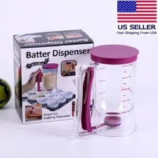 Pancake Batter Dispenser Flour Paste Separator Cupcake Muffin Kitchen Measuring
