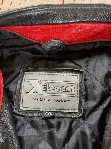 Vintage X Element USA Leather Motorcycle Jacket - Picture 5 of 9
