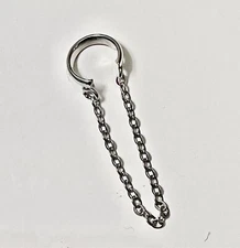 Silver Chain Dangle Earring Cuff / Ear Wrap
