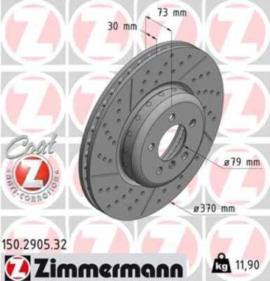 LORDCO - ZIMMERMAN 150290532 Disc Brake Rotor