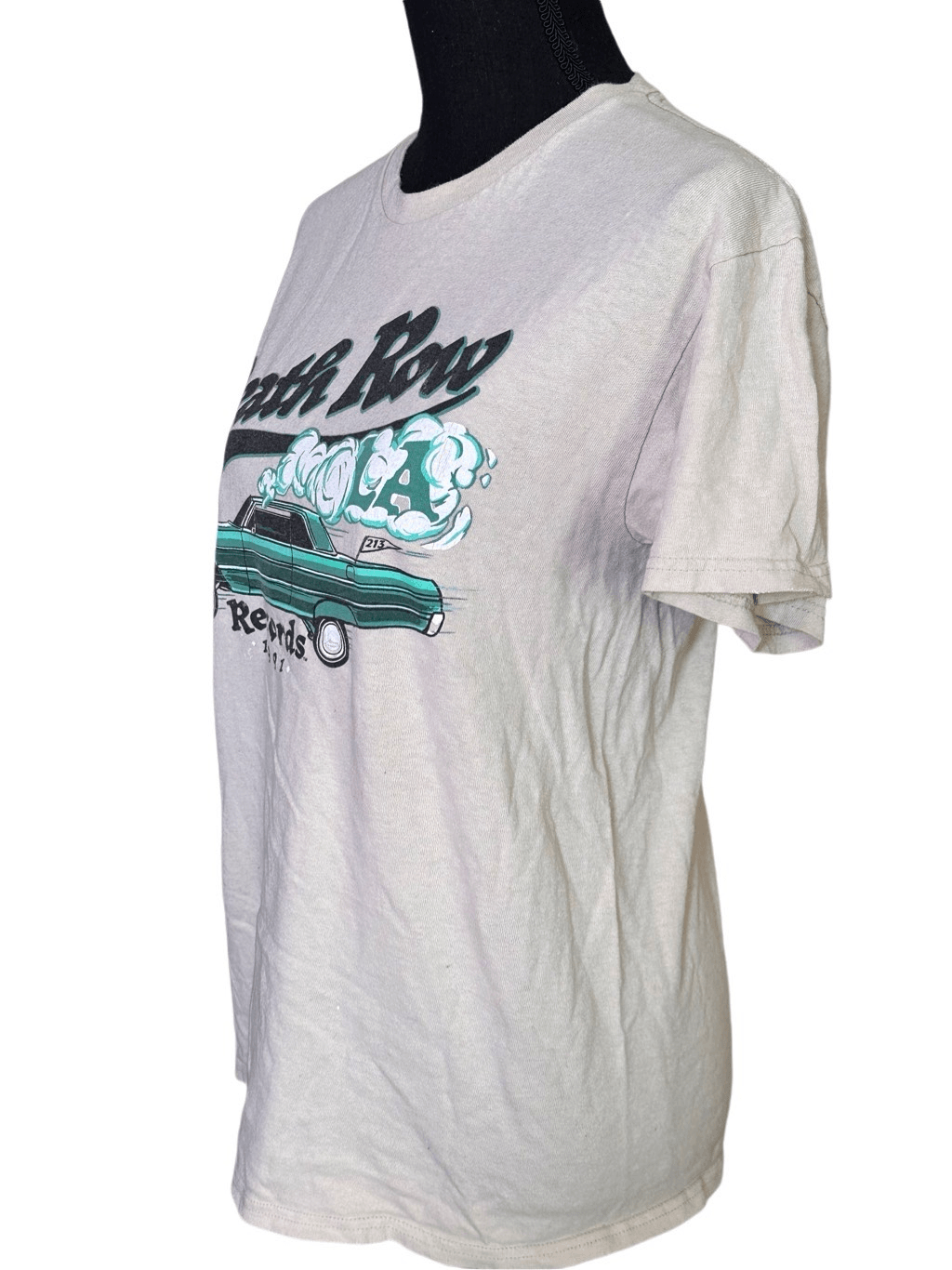 FILA T shirt grafica manica corta Ripple Junction Death Row Records taglia media