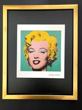 🔥 ANDY WARHOL x MARILYN MONROE ICONIC VINTAGE PRINT – SIGNED MOUNTED & FRAMED!