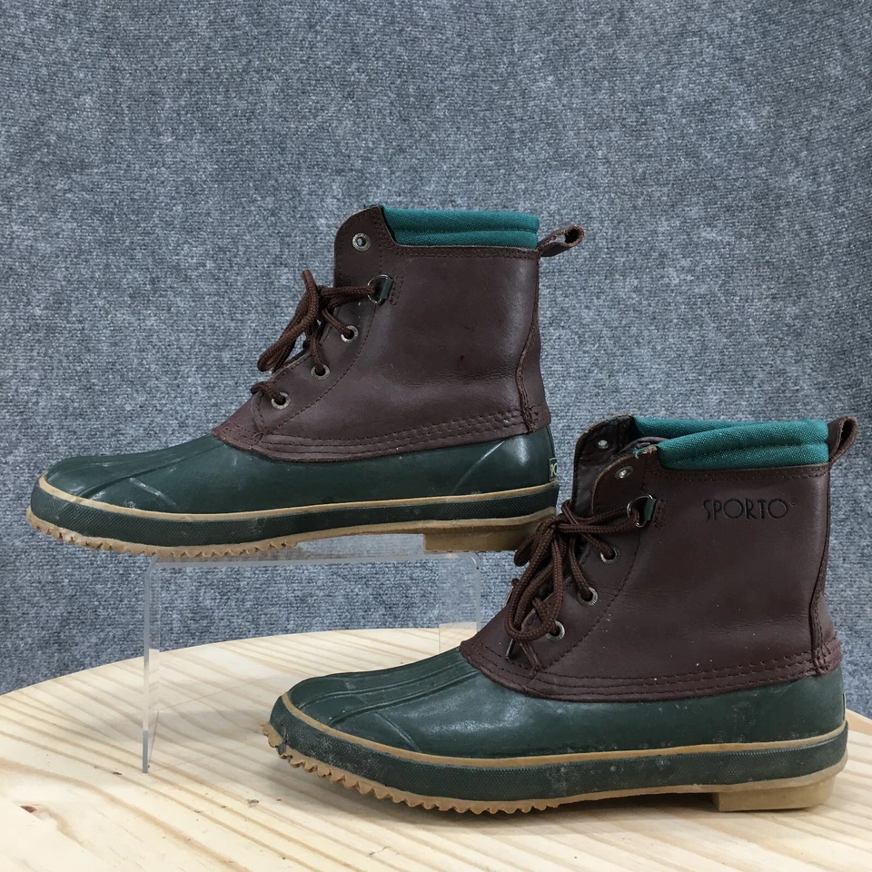 Botas Sporto Duck para mujer 11 Thermolite acero caña verde con cordones cómodas tobillo Foto 2 de 4
