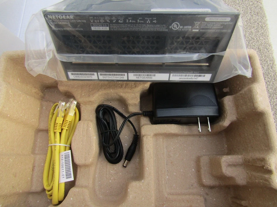 netgear ac1750 wifi cable modem router c6300 - Image 2 of 4