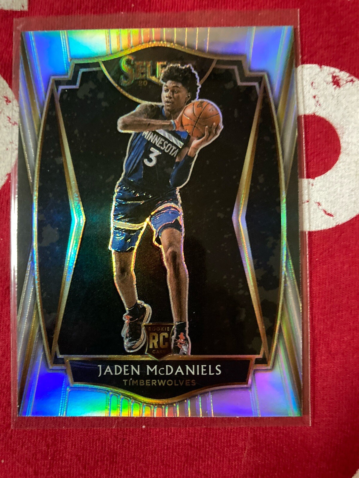 2020-21 Panini Select #197 Jaden McDaniels SILVER RC Timberwolves