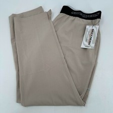 Skechers by Barco Vitality WOMENS Khaki Logo Elastic 3 Pocket Pants XL - NWT
