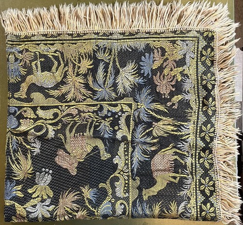Vtg Camel Tapestry Art Wall Hanging or Throw w Fringe 50" x 46: Soft Lightweight - Picture 12 of 16