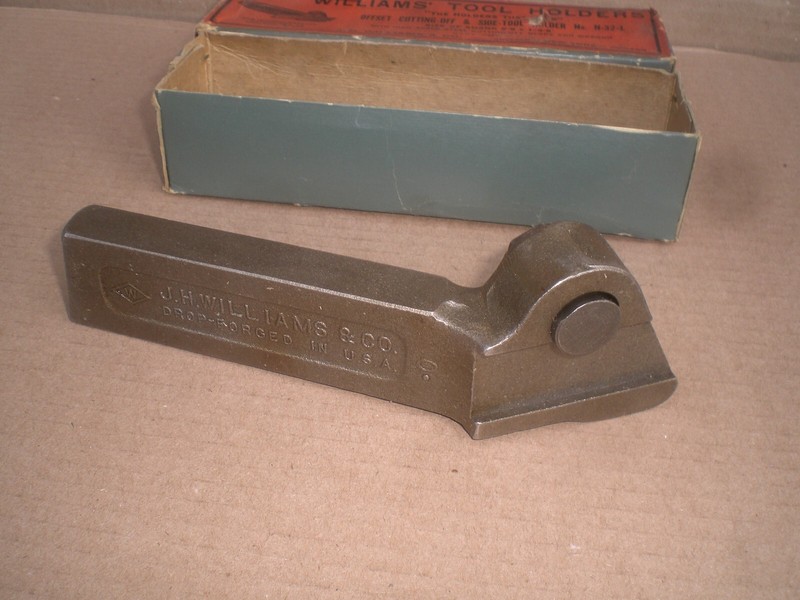 Vintage JH Williams N-32-L Lathe Cutting Off & Side Tool  Holder