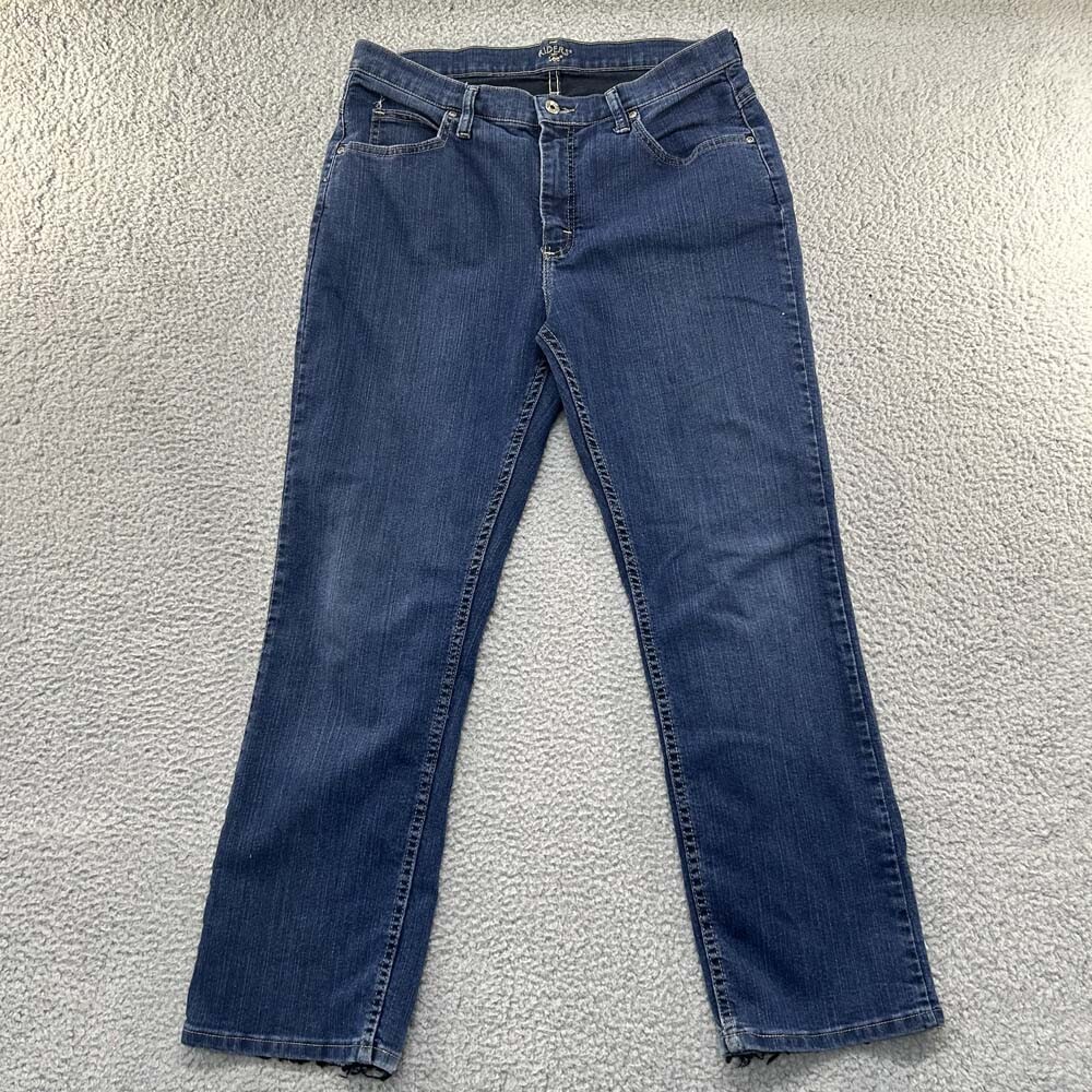 Lee Riders Womens Stretch Denim Jeans 14P Petite 33X28 Blue Mexico