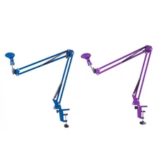 Rannsgeer Color Microphone Desk Arm Metal Stand Heavy Duty Mount & Boom