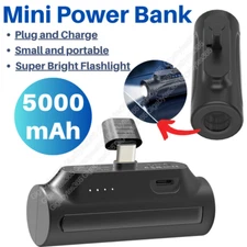 For Android Samsung LG Type-C Portable Charger 5000mAh Power Bank Battery Pack