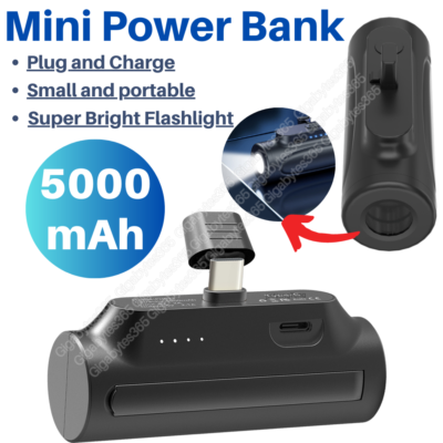 #ad For Android Samsung LG Type C Portable Charger 5000mAh Power Bank Battery Pack $11.31