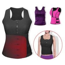 Sauna Thermo Sweat Waist Trainer Vest Suit Body Shaper Belt Corset US Shipping