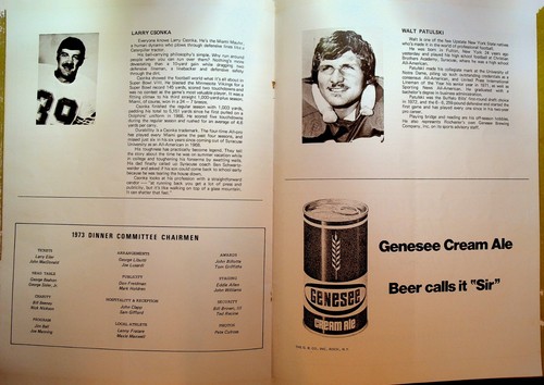 Rochester Charity Sports Award Dinner Program 1973 Franco Harris Chuck Foreman - Picture 6 of 10