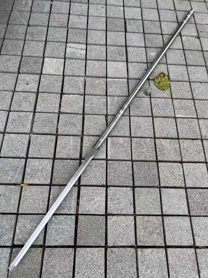 3 in 1 Reversible Sharp Sword Golden Stick High Carbon Steel Chinese Tang Dao - Image 2 of 4