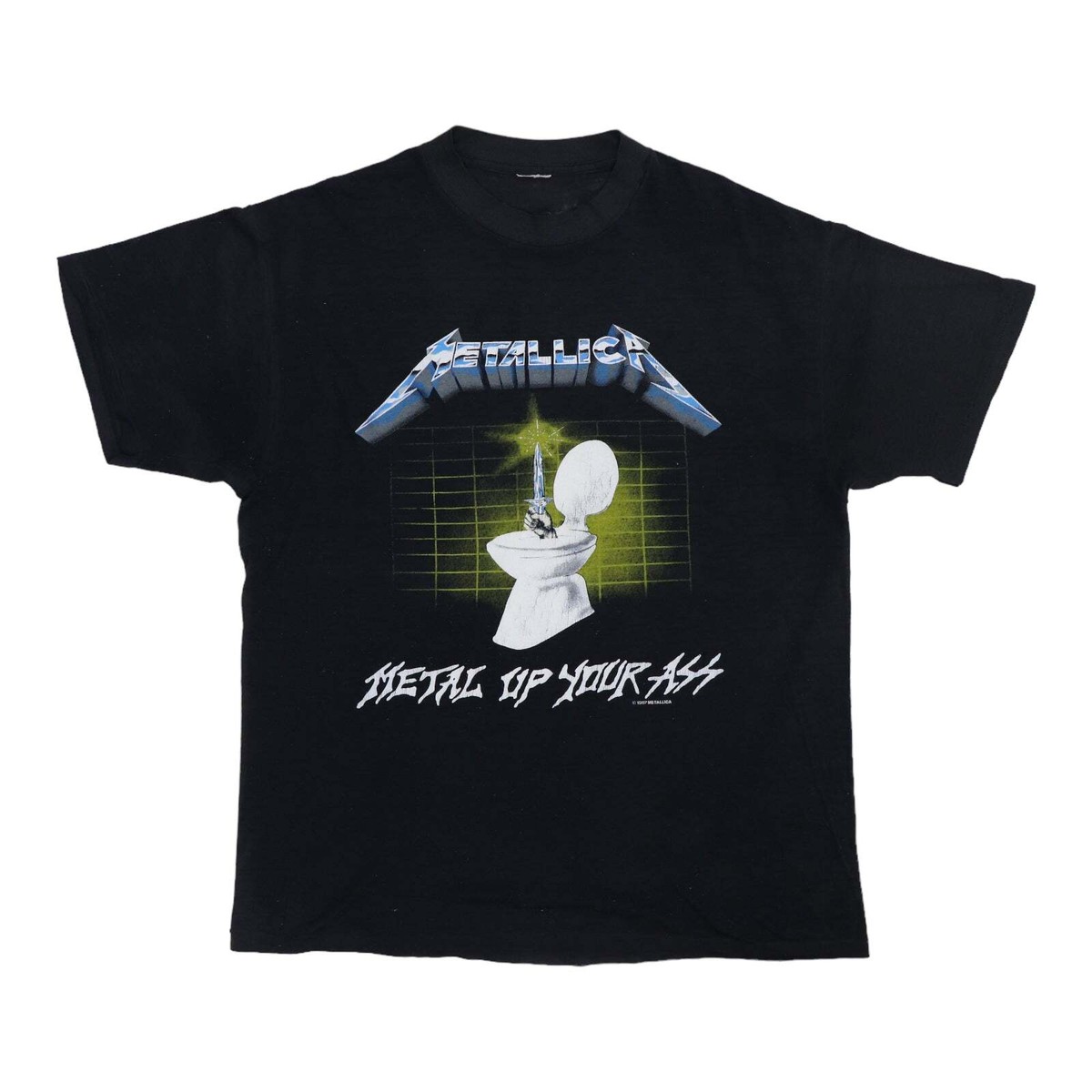 トップス LLICA l Up Your Ass Vintage 1990 Rare 90s VTG in NEW] METALLICA Metal Up Your Ass L Giant