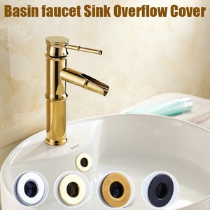 Bathroom Basin Faucet Sink Overflow Cover Brass Six Foot Insert