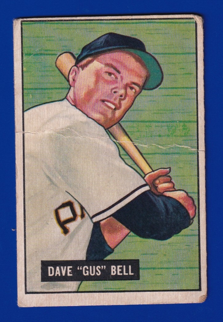 DAVE GUS BELL pirates 1951 BOWMAN #40 FAIR