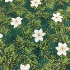 Hoffman California International Fabric  4 Yards Enchanted Winter S/F8045 Green
