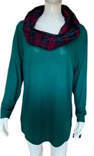 I.N.Studio Women’s Tunic Cotton Scarf Long Sleeves Size 1X New With Tags NWT