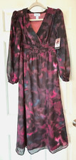 Sofia Jeans Dress Black Pink Teal Size Womens XS 0 2 NEW