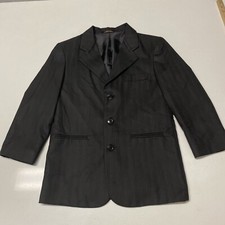Van Heusen Boys Black Pinstripe Blazer - Size 12