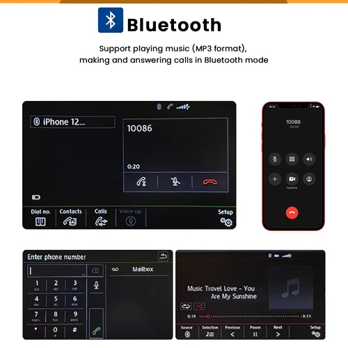 6.5" CarPlay Android Auto Radio RCD330 5538 RCD340G 187B Für VW Passat Jetta CC - Bild 6 von 11