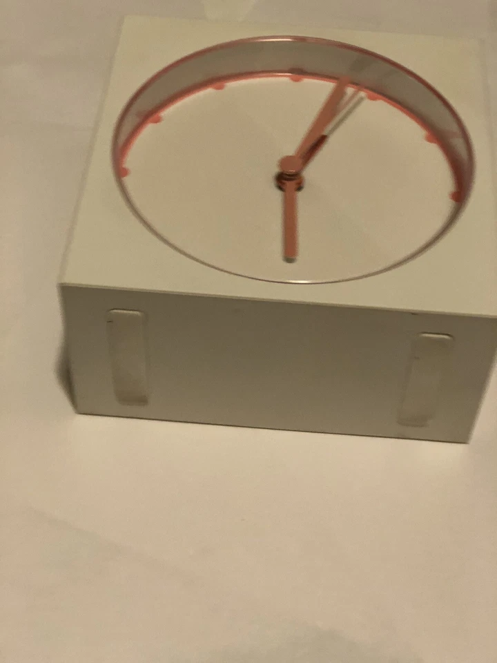 Ikea Bajk Alarm Clock Designed By Warnhammar and A. Fredriksson White And Pink - Image 3 of 4