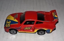 Matchbox #35 Racing Porsche 935 Auto Tech Race Car Red Diecast 1/57 Bosch Loose