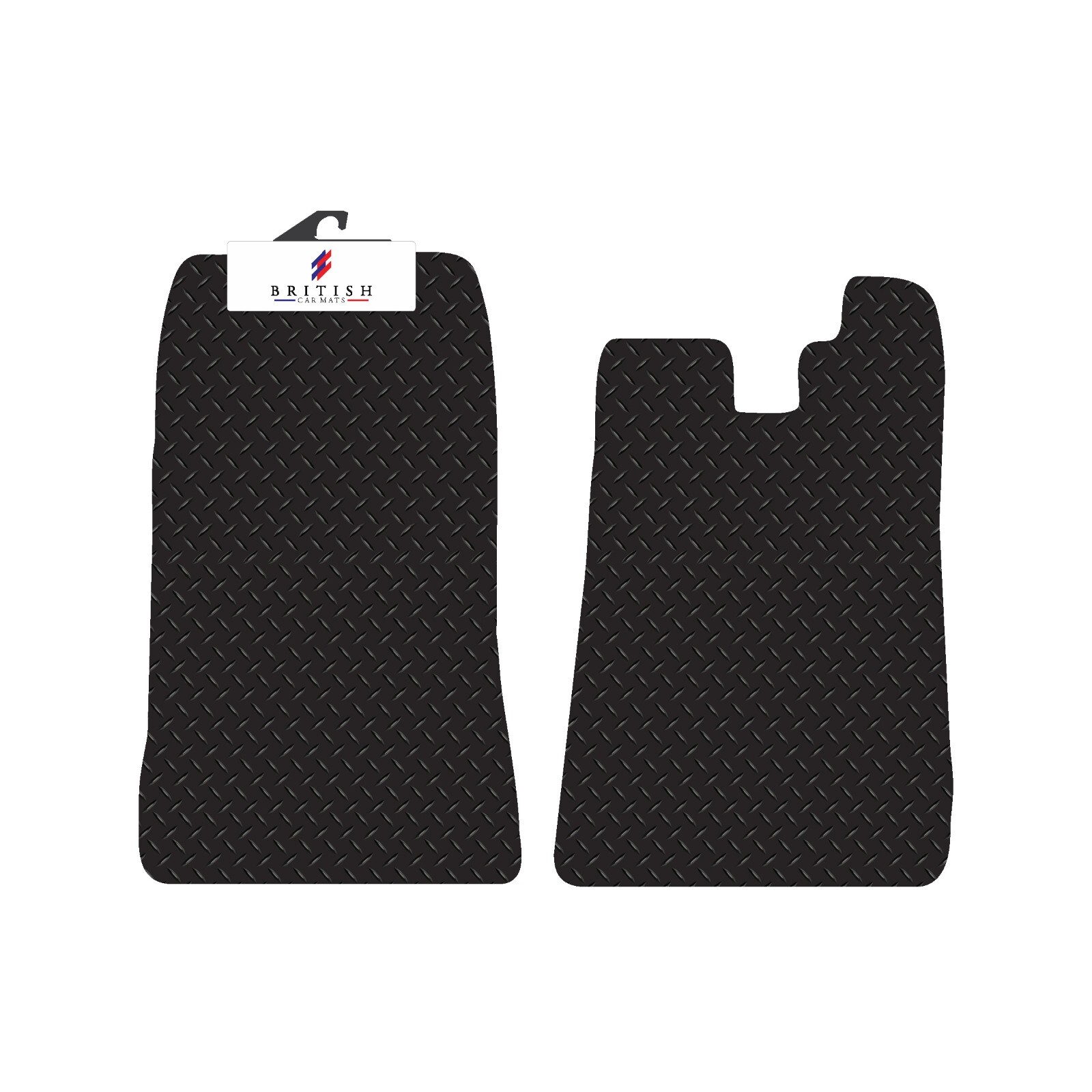 Alfombrillas de coche totalmente a medida para Morgan Plus 4 1950 alfombra negra/goma