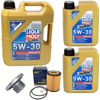 MotoröL Set 5W-30 Liqui Moly 7 Liter + ÖLfilter + Schraube FüR BMW 3Er E46 X5
