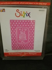 CAKE SIZZIX Embosslits Embossing XL Die 655383 New! Cuts & Embosses