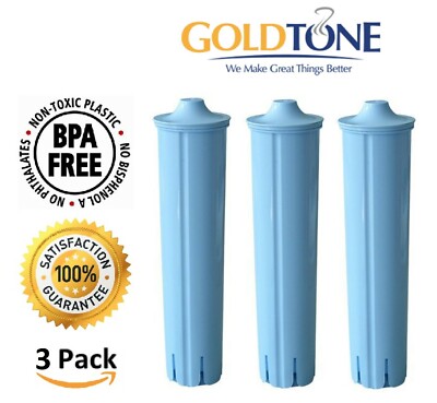 GoldTone Charcoal Water Filter for Jura/Capresso Espresso Coffee Machines 3 Pack