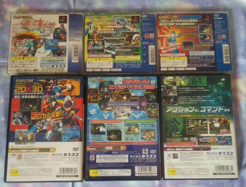 Lot 6 Rockman X4 X5 X6 X7 X8 & command mission PS1 PS2 set From Japan Mega Man - Image 2 of 4