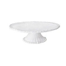 Beatriz Ball Vida Alegria Pedestal Cake Plate White